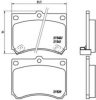 BREMBO P 49 011 Brake Pad Set, disc brake